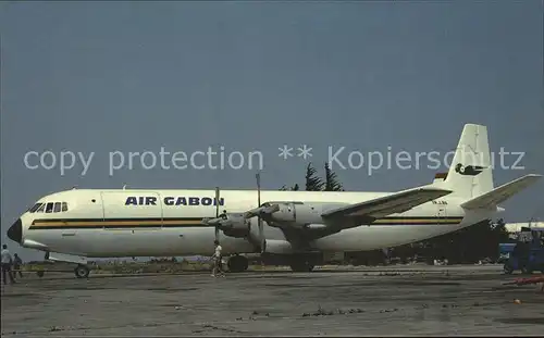 Flugzeuge Zivil Air Gabon Vickers Vanguard TR LBA  Kat. Airplanes Avions