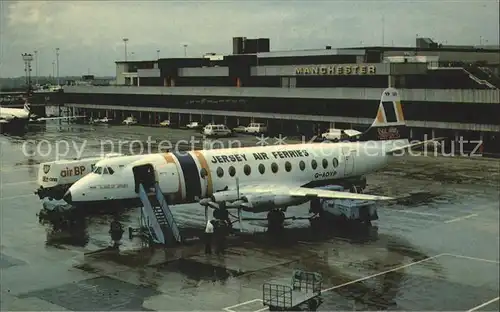 Flugzeuge Zivil Jersey Air Ferries Vickers Viscount G AOYP Kat. Airplanes Avions