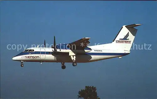 Flugzeuge Zivil Henson Airlines DeHavilland DHC 8 102 Dash 8 N921HA c n 089  Kat. Airplanes Avions