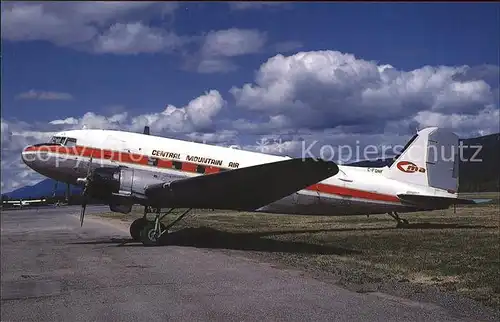 Flugzeuge Zivil Central Mountain Air Douglas DC 3C C 47B DK c n 26643 C FQNF Kat. Airplanes Avions