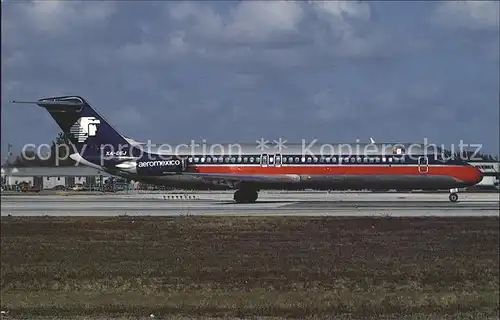 Flugzeuge Zivil Aeromexico Douglas DC 9 32 c n 47594 XA DEJ  Kat. Airplanes Avions