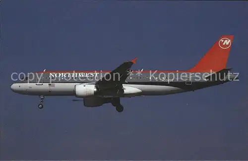 Flugzeuge Zivil Northwest Airlines A320 211 c n 107 N308US  Kat. Airplanes Avions