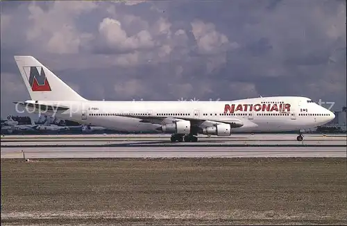 Flugzeuge Zivil Nationair Boeing 747 230B c n 20493 C FNXA  Kat. Airplanes Avions
