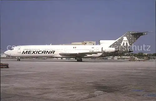 Flugzeuge Zivil Mexicana Boeing 727 264 Adv. c n 22158 XA MEF  Kat. Airplanes Avions