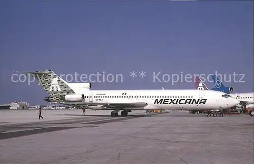 Flugzeuge Zivil Mexicana Boeing 727 264 Adv. c n 22411 XA MEJ  Kat. Airplanes Avions