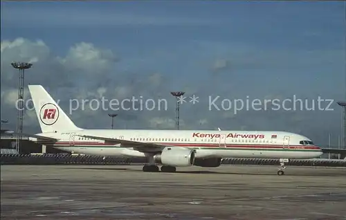 Flugzeuge Zivil Kenya Airways Boeing B 757 23A 5Y BGI MSN 24566 255  Kat. Airplanes Avions