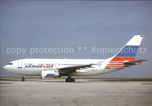 Flugzeuge Zivil Aeroflot A310 300  Kat. Airplanes Avions