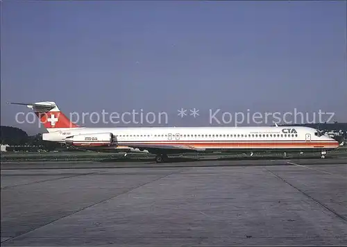 Flugzeuge Zivil CTA MD 83 HB IUI c n 49710 1547  Kat. Airplanes Avions