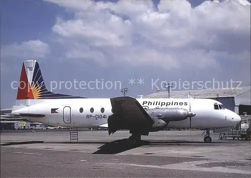 Flugzeuge Zivil Philippines HS 748 222 2A RP C1041 c n 1588  Kat. Airplanes Avions