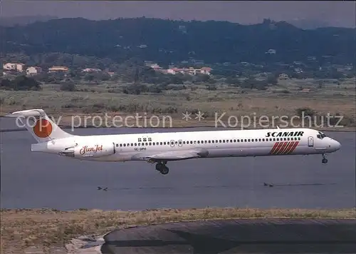 Flugzeuge Zivil Scanair Sunjet MD 83 SE DPH c n 49663 1437 Kat. Airplanes Avions