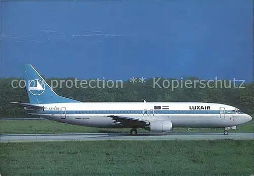 Flugzeuge Zivil Luxair Boeing 737 400 LX LGG  Kat. Airplanes Avions