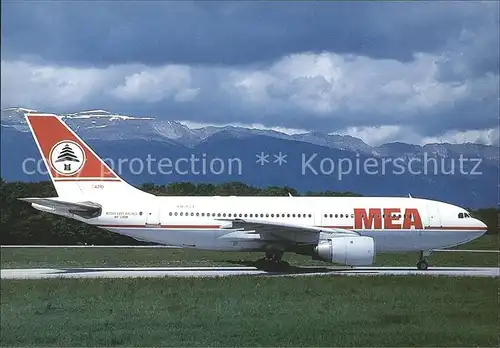 Flugzeuge Zivil MEA A310 200 PH AGE  Kat. Airplanes Avions