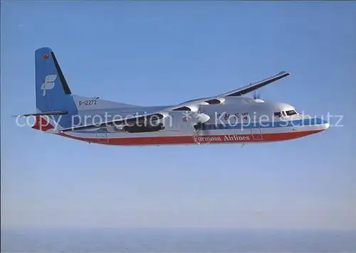 Flugzeuge Zivil Formosa Airlines Fokker 50 B12272 c n 20286  Kat. Airplanes Avions