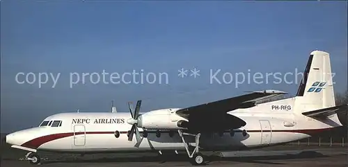 Flugzeuge Zivil Nepc Airlines Fokker F 27 Mk 500 PH RFG c n 10680 Kat. Airplanes Avions