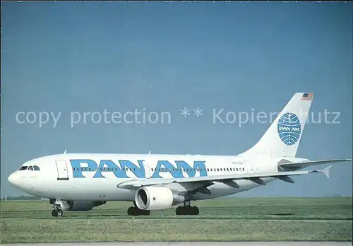 Flugzeuge Zivil PanAm A 310 300 N.822PA Kat. Airplanes Avions