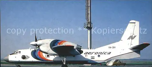 Flugzeuge Zivil Aeronica Antonov 32 YN CBV  Kat. Airplanes Avions