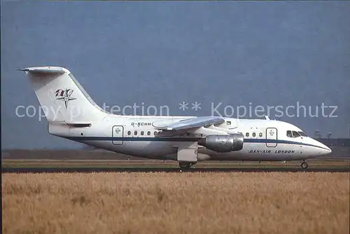 Flugzeuge Zivil Dan Air BAe 146 G SCHH Kat. Airplanes Avions