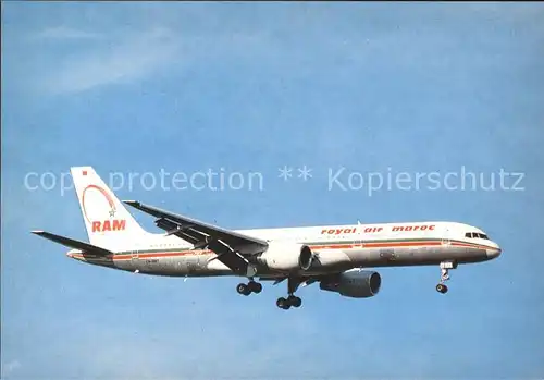 Flugzeuge Zivil RAM Royal Air Maroc Boeing 757 CN RMT  Kat. Airplanes Avions