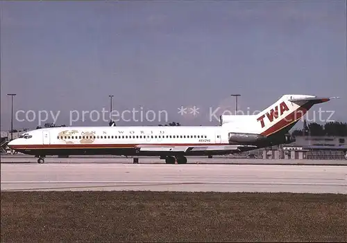 Flugzeuge Zivil TWA Trans World Airlines Boeing 727 231 N54340 c n 20845 1066 Kat. Airplanes Avions