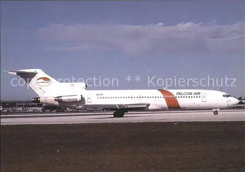 Flugzeuge Zivil Falcon Air Express boeing 727 224 N32719 c n 20388 805  Kat. Airplanes Avions