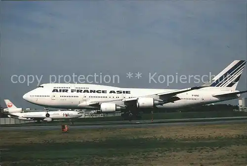 Flugzeuge Zivil Air France Asie Boeing 747 400 F GISC  Kat. Airplanes Avions