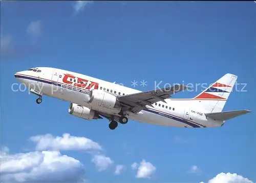 Flugzeuge Zivil CSA Boeing B737 500 OK XGE  Kat. Airplanes Avions