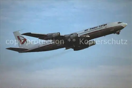 Flugzeuge Zivil Air Swazi Cargo Boeing 707 323C 3D ASB c n 19519 619 Kat. Airplanes Avions
