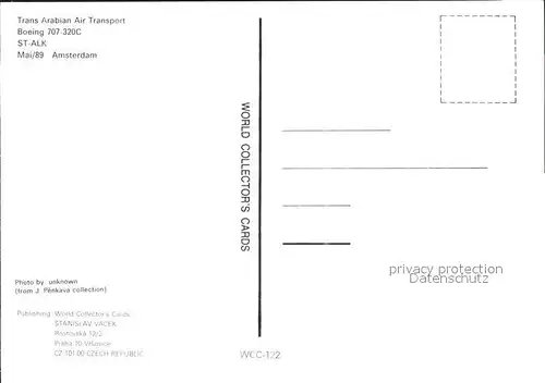 Flugzeuge Zivil Trans Arabian Air Transport Boeing 707 320C ST ALK  Kat. Airplanes Avions