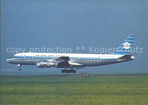 Flugzeuge Zivil KLM Royal Dutch Airlines Douglas DC 8 53 PH DCR  Kat. Airplanes Avions
