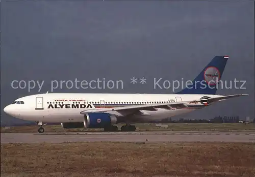 Flugzeuge Zivil Alyemda A310 304 F ODSV c n 0473  Kat. Airplanes Avions