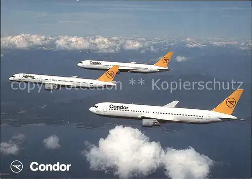 Flugzeuge Zivil Condor Boeing B757 B767 Kat. Airplanes Avions