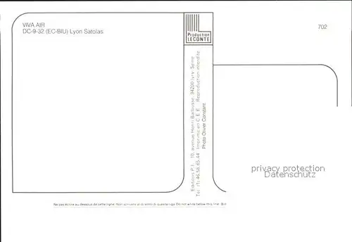 Flugzeuge Zivil Viva Air DC 9 32 EC BIU  Kat. Airplanes Avions