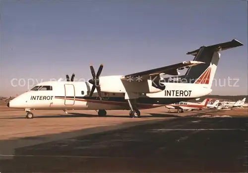 Flugzeuge Zivil Interot Dash 8 102A D BIRT c n 260 Kat. Airplanes Avions
