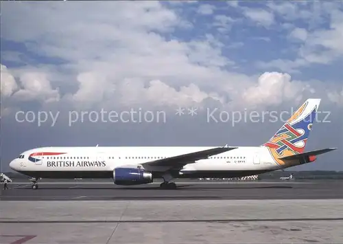 Flugzeuge Zivil British Airways Boeing B 767 336ER G BNWK c n 24343 364 Kat. Airplanes Avions