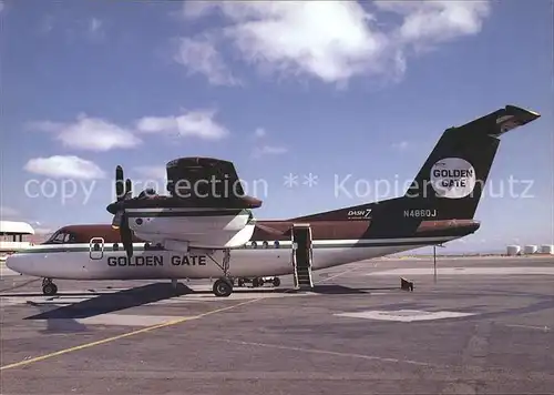 Flugzeuge Zivil Golden Gate De Havilland DHC 7 102 Dash 7 N4860J c n 019 Kat. Airplanes Avions