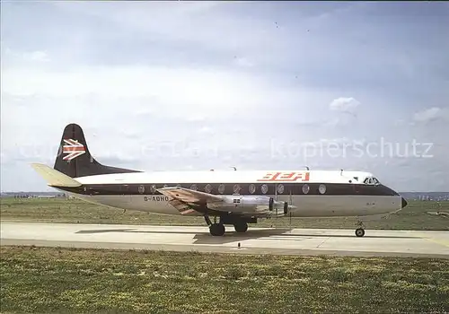 Flugzeuge Zivil BEA Viscount G AOHO Kat. Airplanes Avions