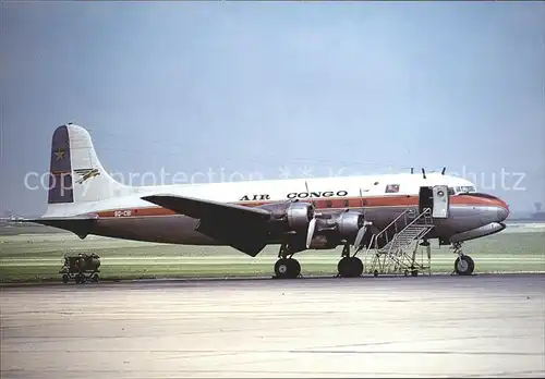 Flugzeuge Zivil Air Congo DC 4 9Q CBI Kat. Airplanes Avions