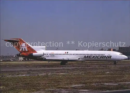 Flugzeuge Zivil Mexicana Boeing 727 264 XA MED c n 22156 1607 Kat. Airplanes Avions