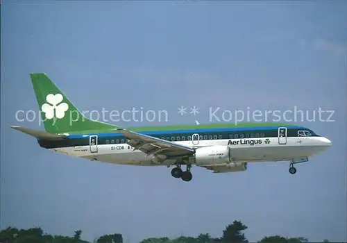 Flugzeuge Zivil Aer Lingus Boeing 737 500 EI CDB  Kat. Airplanes Avions