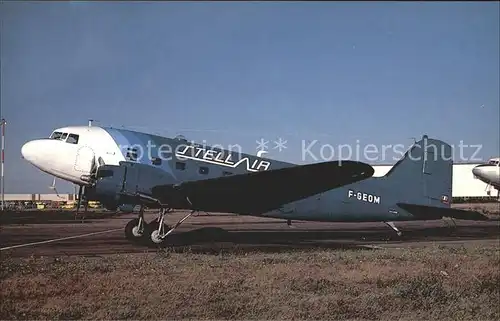 Flugzeuge Zivil Stellair dark blue colors McDouglas DC 3C F GEOM c n 9798 Kat. Airplanes Avions