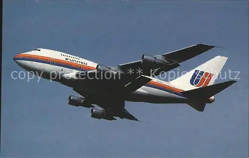Flugzeuge Zivil United Airlines Boeing 747SP 21  Kat. Airplanes Avions