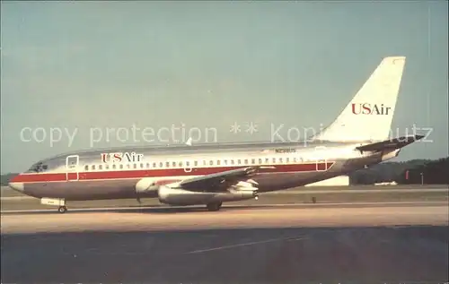 Flugzeuge Zivil USAir B 737 200 N238US Kat. Airplanes Avions