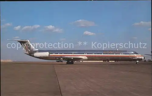Flugzeuge Zivil American McDonnell Douglas DC 9 82 MD 82 Kat. Airplanes Avions