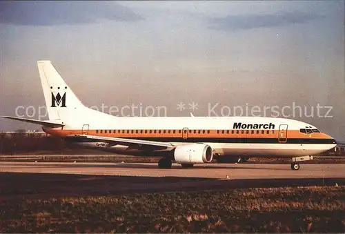 Flugzeuge Zivil Monarch Boeing 737 3YO G MONH  Kat. Airplanes Avions