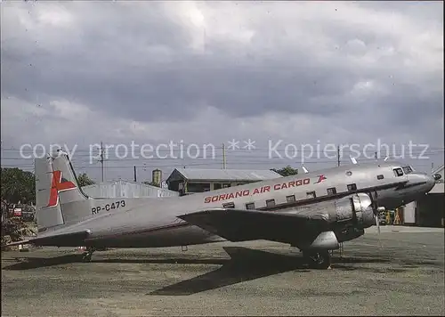 Flugzeuge Zivil Soriano Air Cargo Super DC 3 C 117D RP C473 c n 43327 Kat. Airplanes Avions