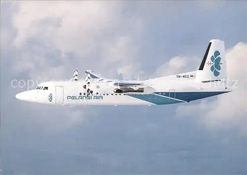 Flugzeuge Zivil Pelangi Air Fokker 50 9M MEQ Kat. Airplanes Avions