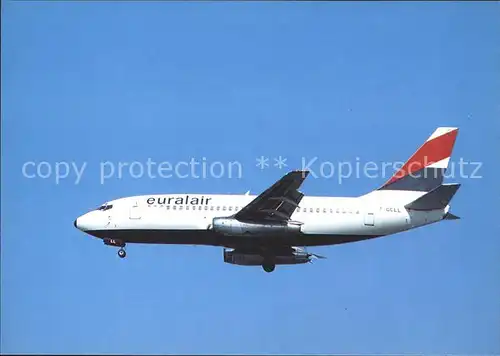 Flugzeuge Zivil Euralair Boeing 737 200 F GCLL Kat. Airplanes Avions