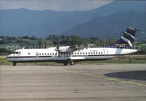 Flugzeuge Zivil Compagnie Corse Mediterranee ATR 72 F GKPE Kat. Airplanes Avions