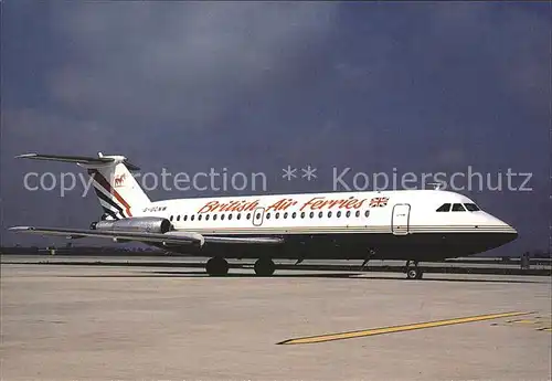 Flugzeuge Zivil British Air Ferries Bac 111 200 G OCNW Kat. Airplanes Avions