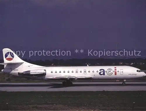 Flugzeuge Zivil ACI Air Charter International SE210 Caravelle 10B3 F BMKS c n 181 Kat. Airplanes Avions